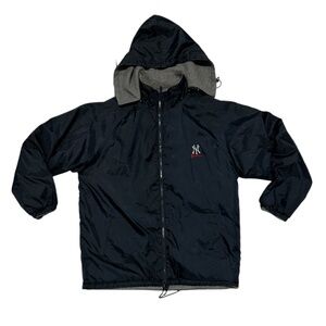 Vintage 90s NY Yankees 100% Duck Down Filled Full Zip‎ Jacket. Size XL